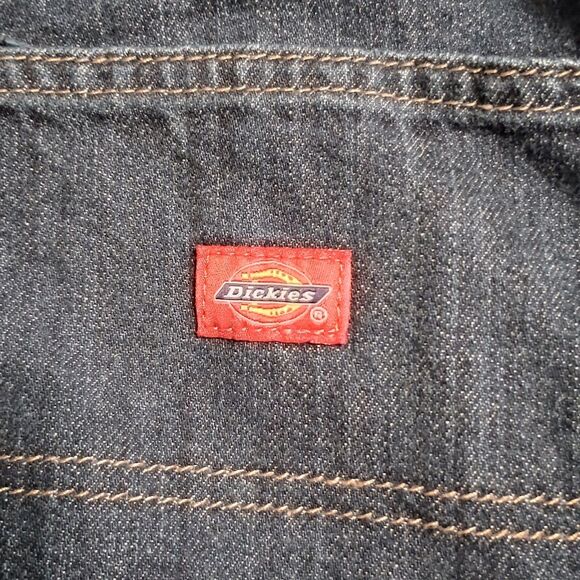 Dickies Jean Shortall Size M Raw Hem Balloon Applique Distressed Fun - Picture 5 of 10